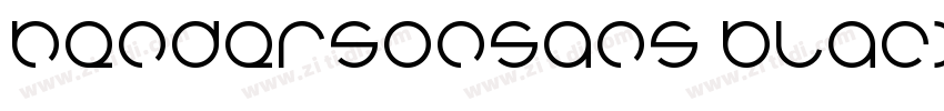 HendersonSans Black字体转换